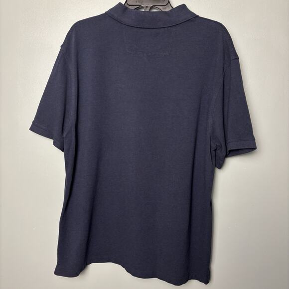Barbour Men’s Navy Polo Collar Short Sleeve Shirt Blue XL Extra Large Golf - Picture 4 of 6